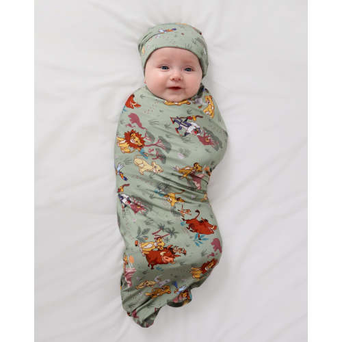 Simba's Safari Swaddle & Beanie Set | Little Sleepies