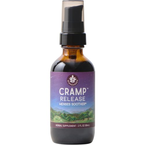 WishGarden Herbs Cramp Release, Menstrual Cramp Relief, Herbal Tincture with Cramp Bark, Black Cohosh, Wild Yam, Period Pain Support, PMS Relief, Liquid Drops, 2oz