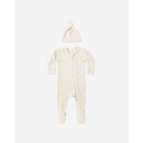 NEWBORN Waffle Sleep Set || Natural – Quincy Mae
