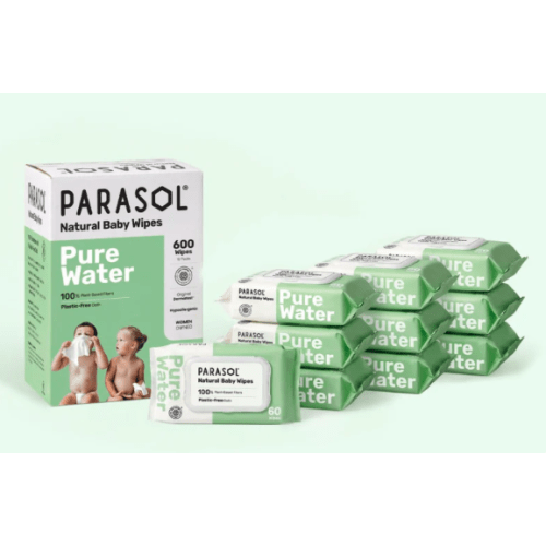 Parasol Pure Water Natural Baby Wipes (600 count)
