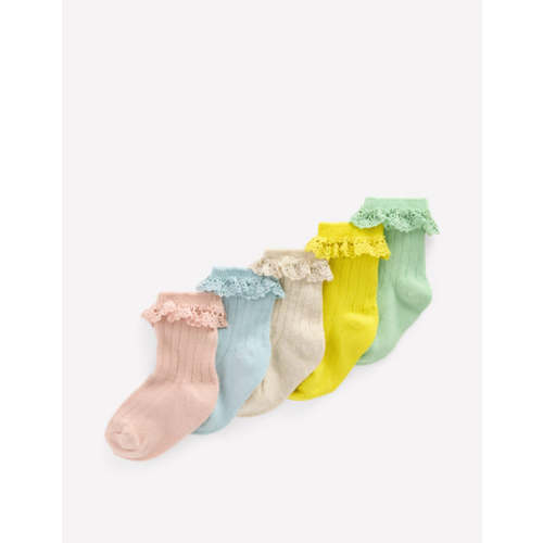 Baby Frilly Socks 5 Pack-Multi | Boden USA