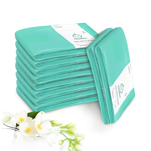 [10 Pack] Dekor Classic Diaper Pail Refills, Extra-Thick Continuous Liner Bags Compatible with Dekor Classic Diaper Pails, Strong Diaper Pail Refills for Baby & Adult Diapers, Nursery Odor Control