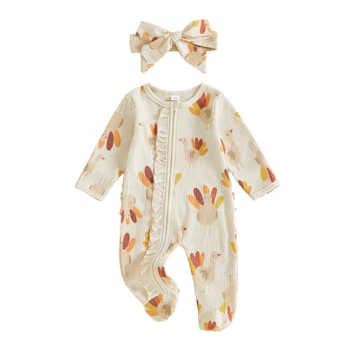 Halloween Baby Boy Girl Outfit Pumpkin Long Sleeve Onesie Romper Jumpsuit Halloween Clothes Girl Boy