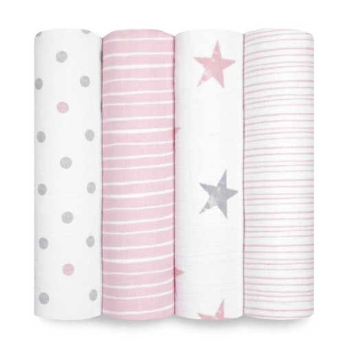 Doll Muslin Swaddle 4pk | aden + anais