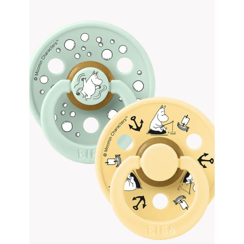 BIBS x Moomin Colour Pacifiers 2 pack Sailing - Nordic Mint mix