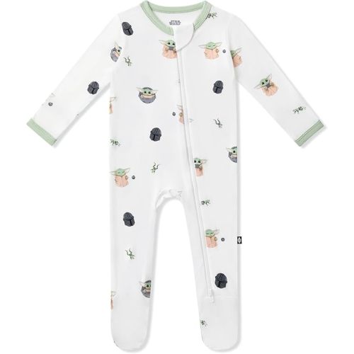 KYTE BABY Unisex Zipper Closure Footies, Rayon Made From Bamboo, 0-24 Months