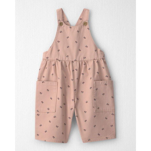 Baby Girl Organic Cotton Twill Wide Leg Overalls - Little Planet | Carter's