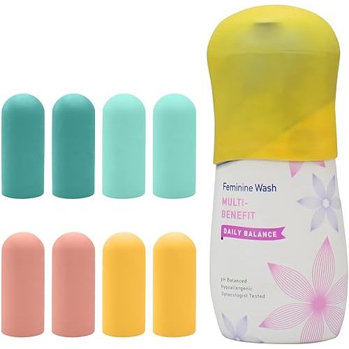 Silicone Bottle Covers Travel Essentials for Women Men, Beach Vacation Essentials, Travel Size Toiletries Accessories, Cruise Ship Essentials 2025, Must Haves, Leak Proofing