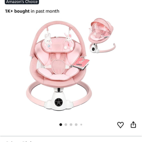 Amazon.com : baby swing pink