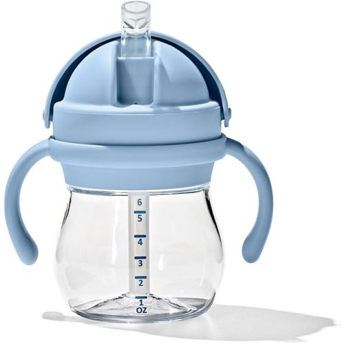 OXO Tot Transitions Straw Cup with Removable Handles - 6 oz. - Blossom