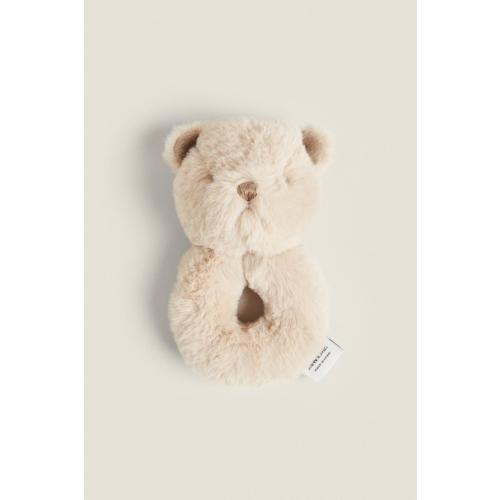 CHILDREN’S BEAR SOFT PLUSH TOY RATTLE