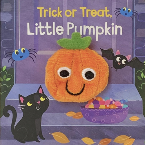 Trick Or Treat Little Pumpkin Finger Puppet Halloween Board Book Ages 0-4