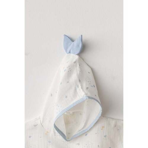 Ocean Muslin Poncho, White - Andy Wawa | Maisonette