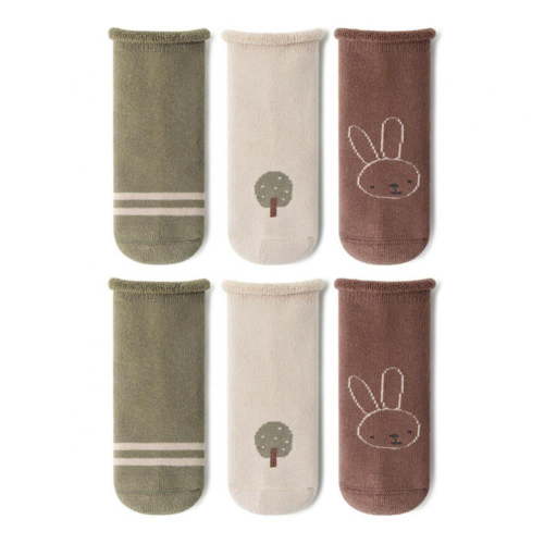 AJZIOJIRO 3 Pairs Toddler Baby Girls Boy Thermal Socks Soft Winter Thick Warm Cute Cartoon Socks