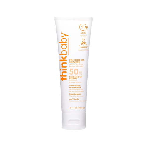 Thinkbaby Safe Sunscreen Spf 50+, 3oz, Mineral based sunscreen 89ml