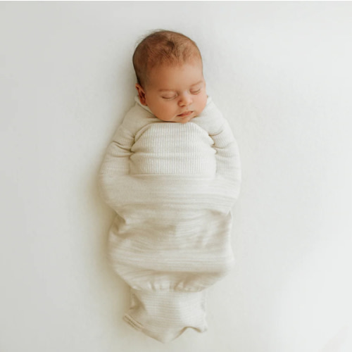 Bamboo Blend Beige Swaddle Sleep Sack – Swaddelini