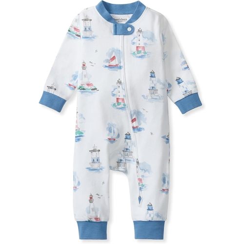 Burt's Bees Baby Unisex Sleep and Play Pajama, Footless One-Piece Zipper PJ