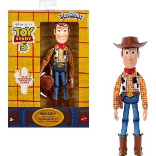 Disney and Pixar Toy Story 5 Woody Ragdoll Edition Figure, 7" Playscale Movie Accurate