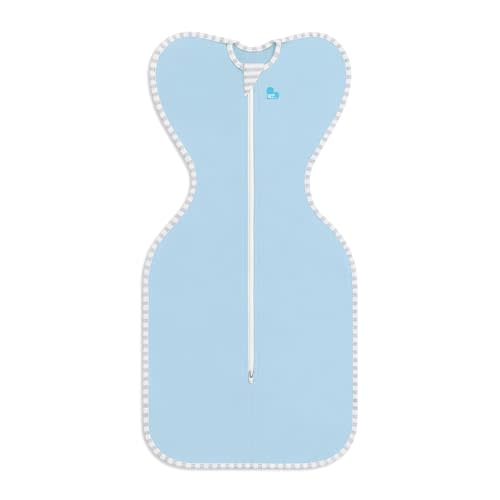 Love to Dream Swaddle, Baby Sleep Sack, Swaddle Up Self-Soothing Swaddles for Newborns, Get Longer N, Snug Fit Helps Calm Startle Reflex, Lite 0.2 Tog Sleep Sack, 13-19 lbs, Blue