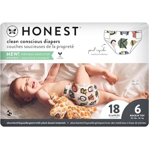 The Honest Company Daytime Diapers, So Delish, Size 6, 18 Count