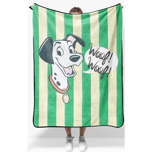 Jay Franco Kids Plush Throw Blanket – Soft & Cozy Fleece Throw for Bedroom & Couch Décor, Official Licensed Product, Multi - 101 Dalmatians, 40x50 - Travel Blanket