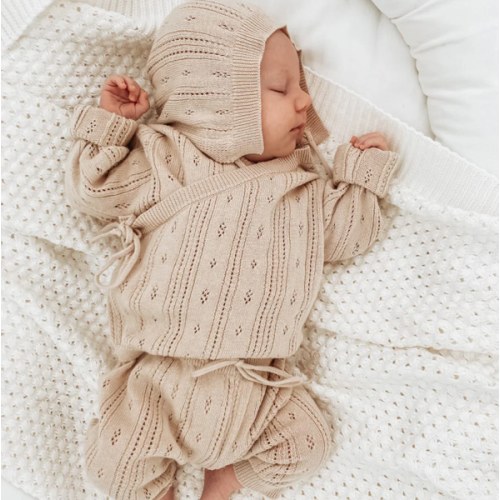 Bring Me Home Pointelle Bundle | Beige | Newborn