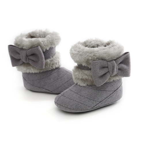 lnmuld Winter Boots for Girls Baby Booties Soft Sole Warm Toddler Prewalker Winter On Boots with Elegant Bowknot Design for Boys and Girls