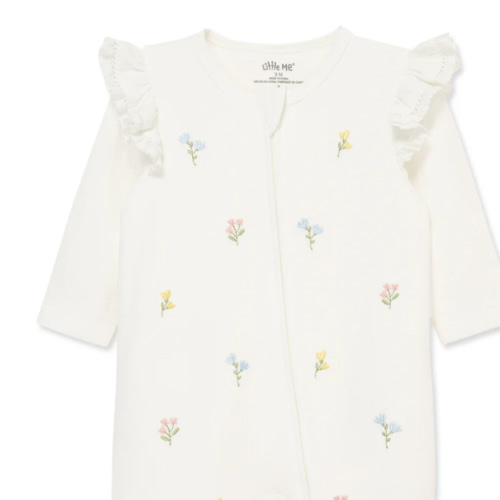 Flora 2-Way-Zip Footed One-Piece