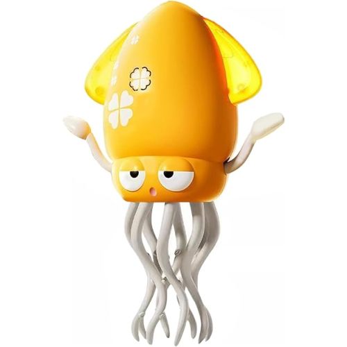 Juguete musical de pulpo bailarín para bebés de 6 a 12 meses, divertido juguete de calamar en movimiento con luces LED, el mejor regalo para niños de 1 a 2 años, fomenta el tiempo boca abajo y las