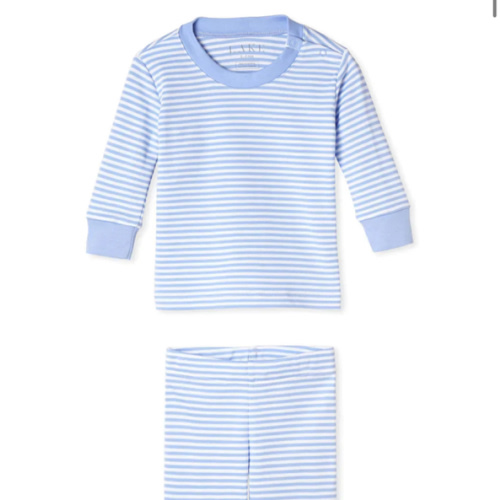 LAKE | Baby | Pima Cotton Pajamas | Classic Green Vivian Floral Baby Long-Long Set