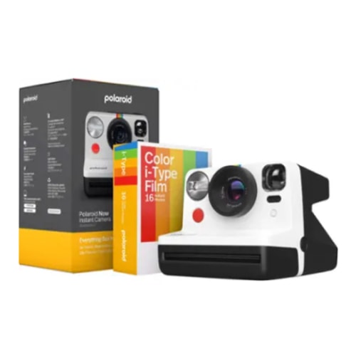 Polaroid - Now Instant Film Camera Bundle Generation 2 - Black & White