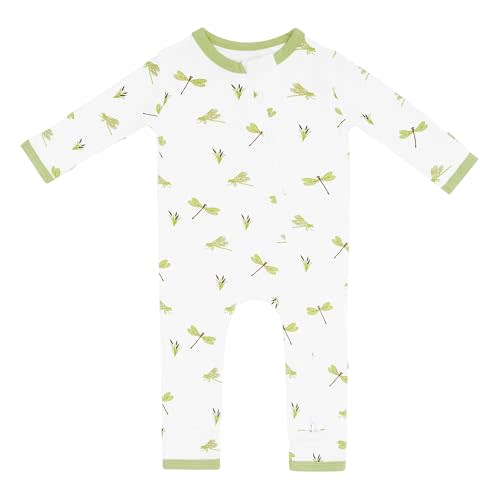 KYTE BABY Unisex Rayon Made From Bamboo Zippered Rompers 0-24 Months