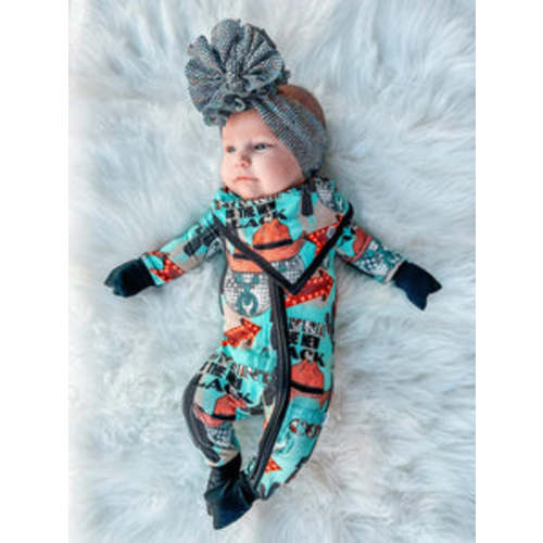 Cow Print is the New Black Bamboo Sleeper – Bella-Breez Boutique