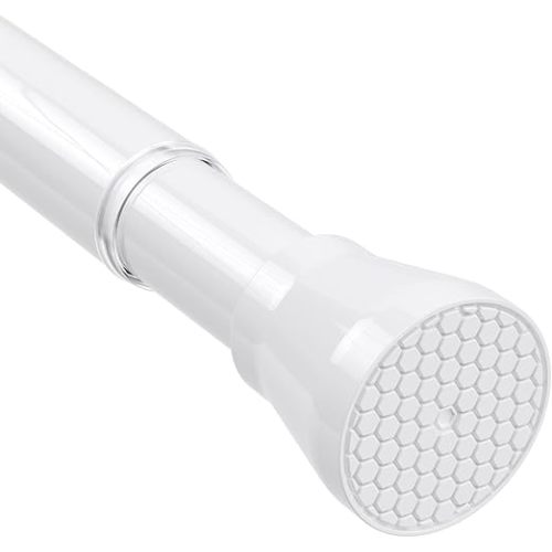 Tension Rods for Windows 28 to 48 Inch Curtain Rods No Drilling White Tension Curtain Rod TSmall Shower Spring Rods Adjustable Curtain Rod Short Shower Tension for Closet, Doorway