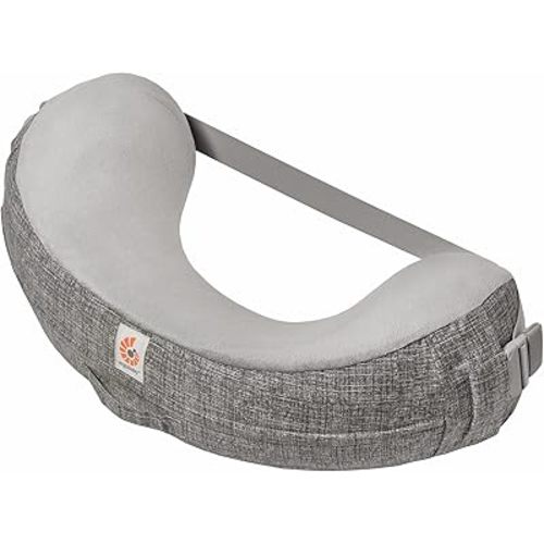 Ergobaby Natural Curve - Funda de almohada de lactancia con correa, color gris