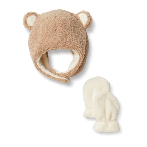 Amazon Essentials x Sofia Grainge Unisex Babies' Hat and Mittens Set