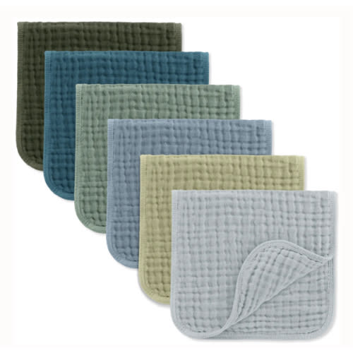 Muslin Burp Cloths in Multi Boy – Comfy Cubs