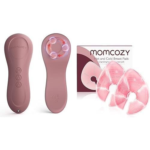 Momcozy Kneading Lactation Massager & Breast Therapy Packs Bundle