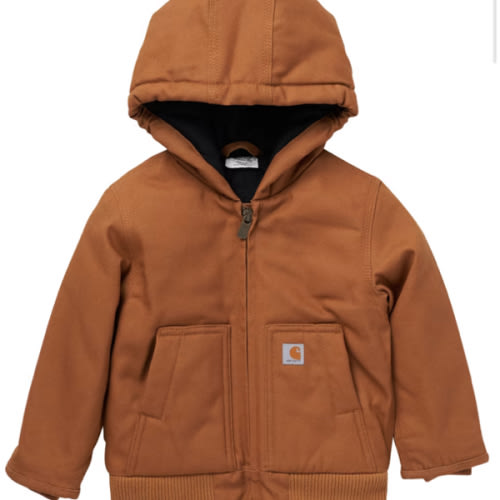 Carhartt Canvas Insulated Hooded Active Jacket for Babies