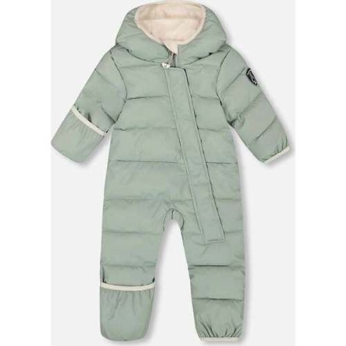 One-Piece Baby Cloud Compressible Snowsuit Designed for Car Seat, Sage Green