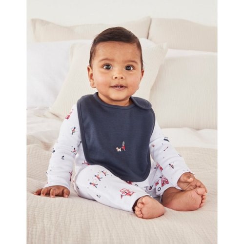 Organic Cotton London Sleepsuit & Bib Set (0–9mths)