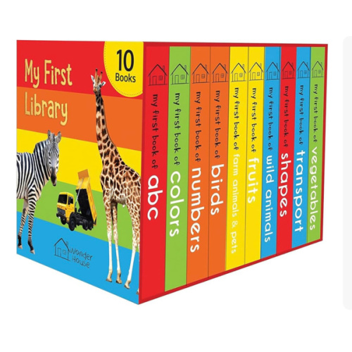 My First Library: Boxset of 10 Board Books for Kids