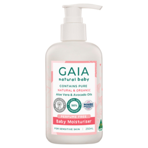 GAIA Natural Baby Perfume Free Baby Moisturiser 250mL