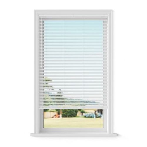 Lumino 1" Vinyl Light Filtering Cordless Blinds - 34"W x 60"L - White