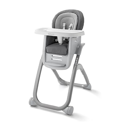 Graco DuoDiner DLX 6-in-1 Convertible High Chair, Infant to Toddler Booster & Youth Stool, Adjustable Height & Recline, Easy Clean Tray Insert, Arlo