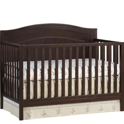 Oxford Baby North Bay 4-in-1 Convertible Crib, Espresso Brown, GreenGuard Gold Certified