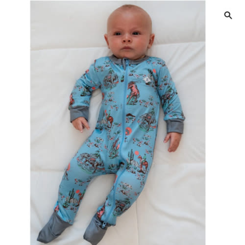Baby Zip Up - Cowboy Up - Blue – BURLEBO
