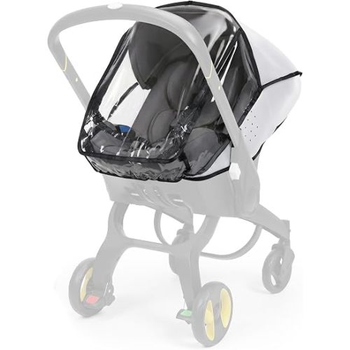 Car Seat Rain Cover Compatible with Doona Infant Car Seat Stroller, Clear