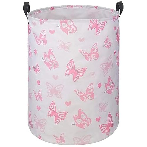 Round Laundry Hamper Storage Basket Laundry Organizer Hamper Storage Bins Clothes Box Nursery Hamper Gift Basket with Handles