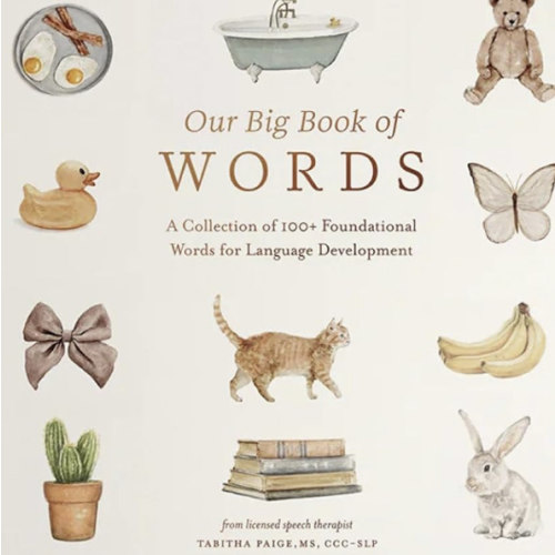 Our Big Book of First Words: A Collection of 100+ Foundational Words for Language Development (Tabitha Paige Children's Book Series)